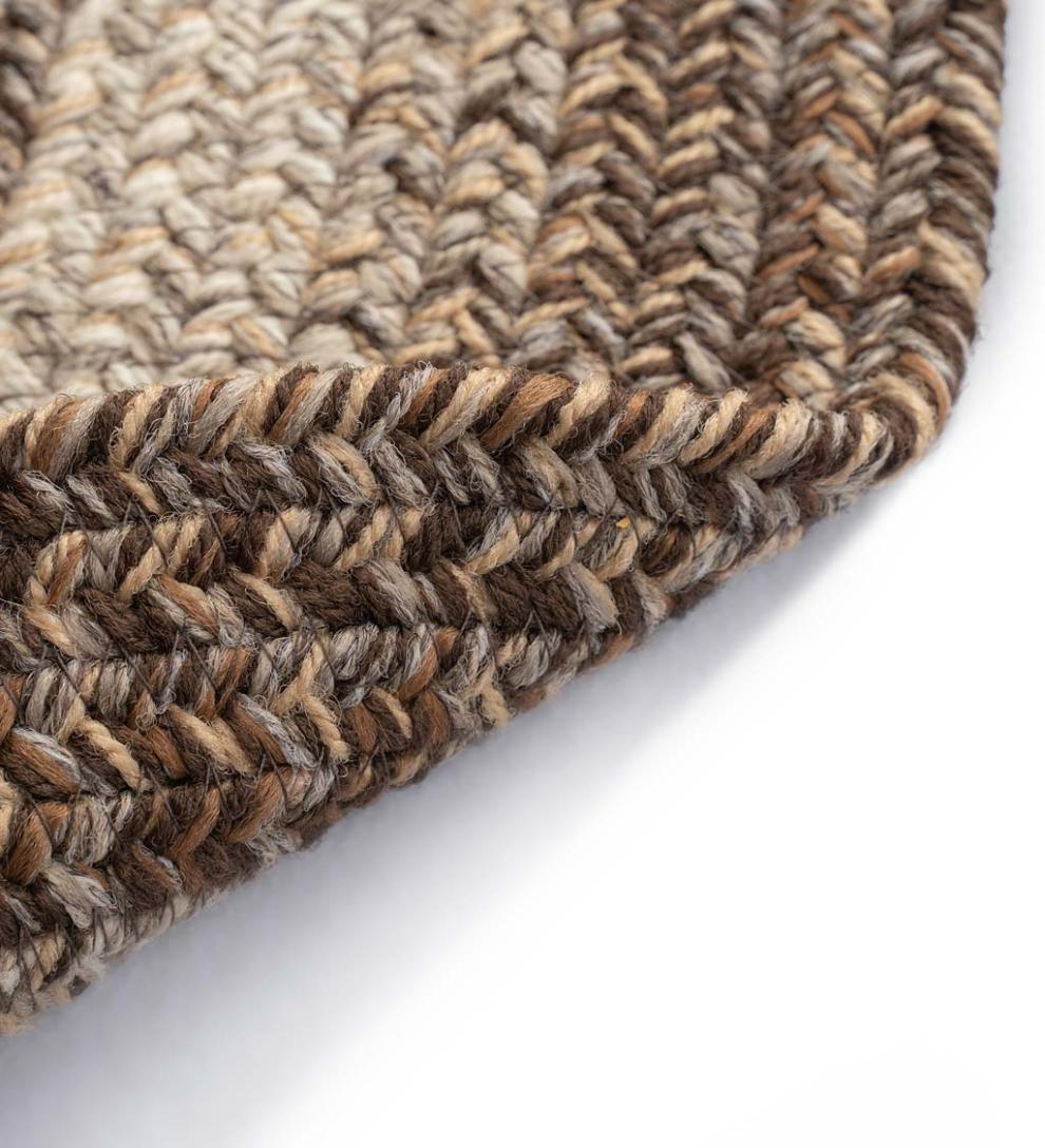 Plow &amp; Hearth Area Rugs | Indoor Living Indoor/Outdoor Oval Woodridge Braided Polypropylene Rug