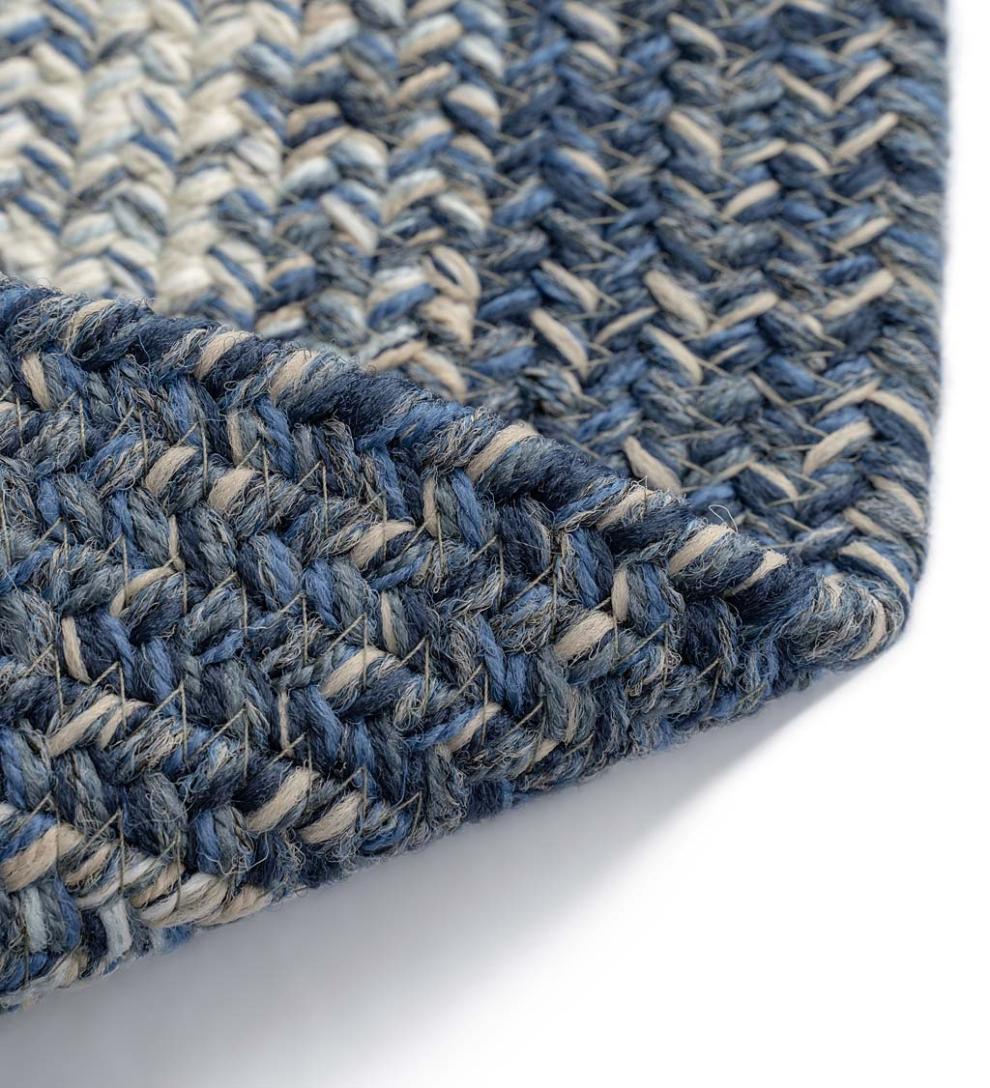 Plow &amp; Hearth Area Rugs | Indoor Living Indoor/Outdoor Oval Woodridge Braided Polypropylene Rug