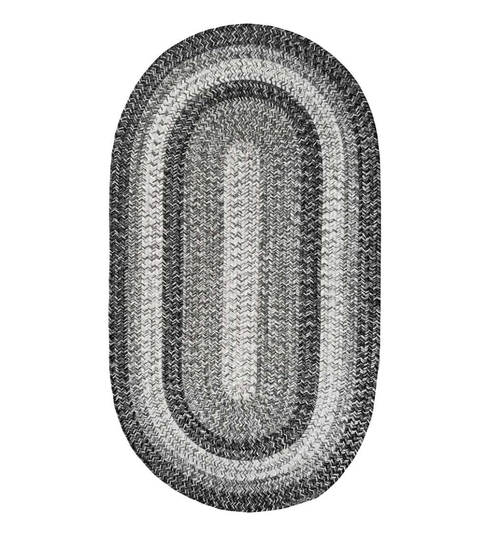 Plow &amp; Hearth Area Rugs | Indoor Living Indoor/Outdoor Oval Woodridge Braided Polypropylene Rug