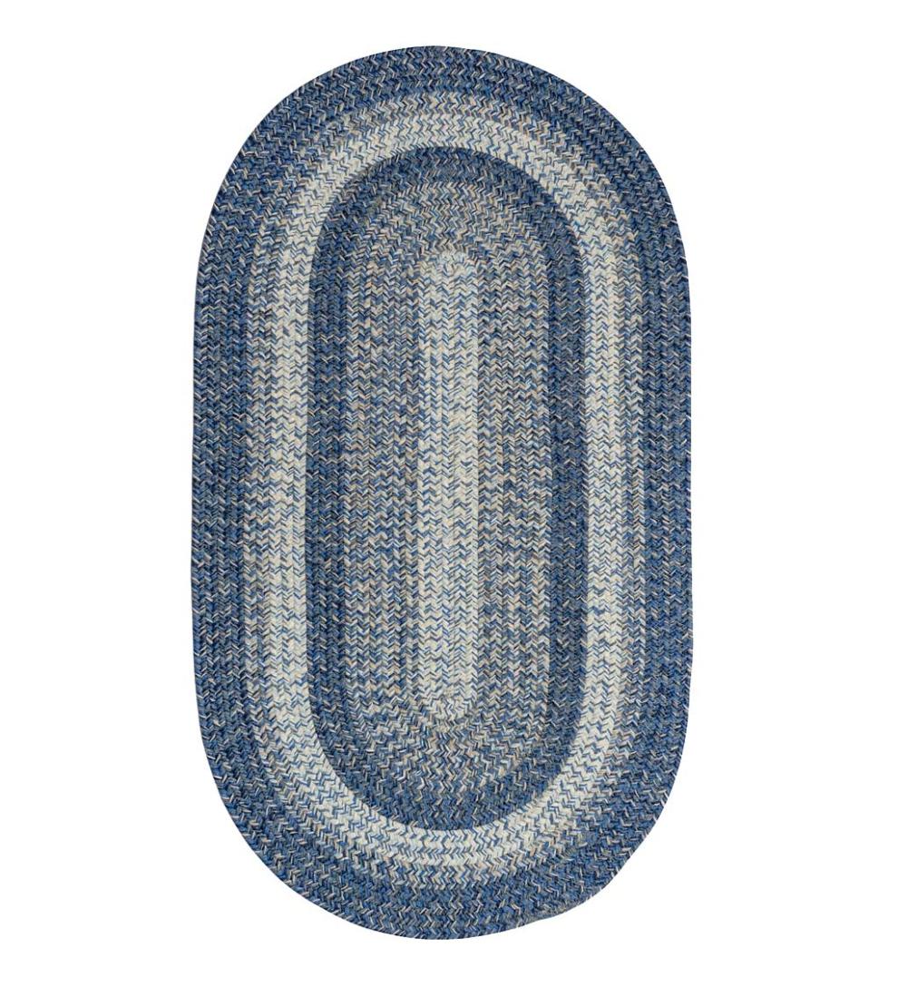 Plow &amp; Hearth Area Rugs | Indoor Living Indoor/Outdoor Oval Woodridge Braided Polypropylene Rug