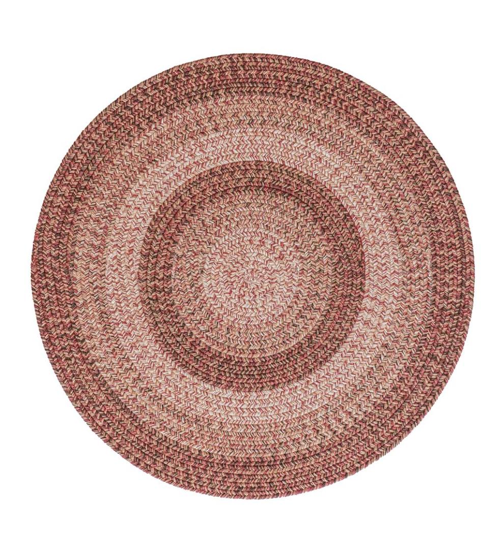 Plow &amp; Hearth Area Rugs | Indoor Living Indoor/Outdoor Oval Woodridge Braided Polypropylene Rug