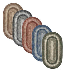 Plow &amp; Hearth Area Rugs | Indoor Living Indoor/Outdoor Oval Woodridge Braided Polypropylene Rug