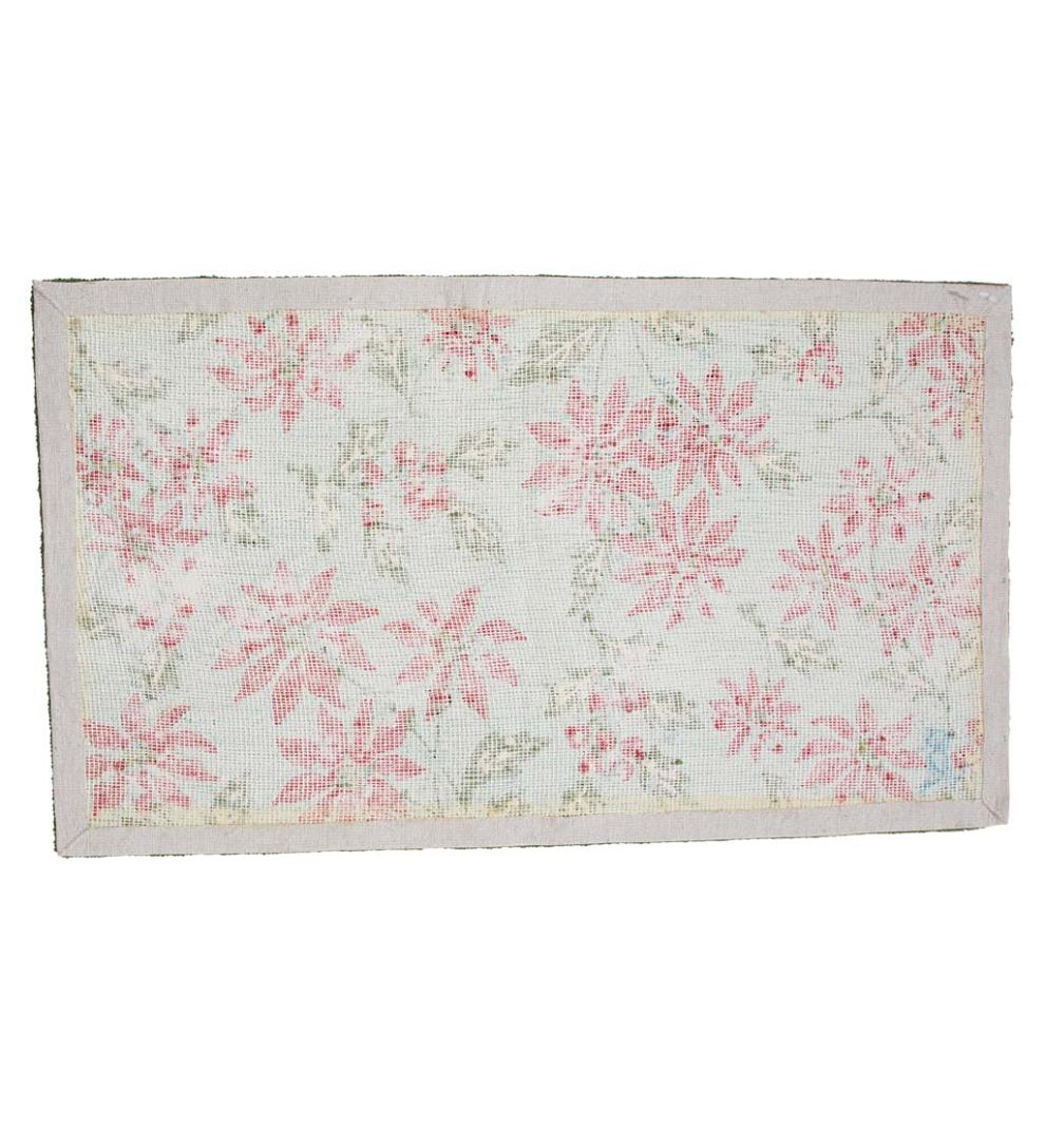 Plow &amp; Hearth Area Rugs | Indoor Living Indoor/Outdoor Poinsettia Hooked Polypropylene Accent Rug