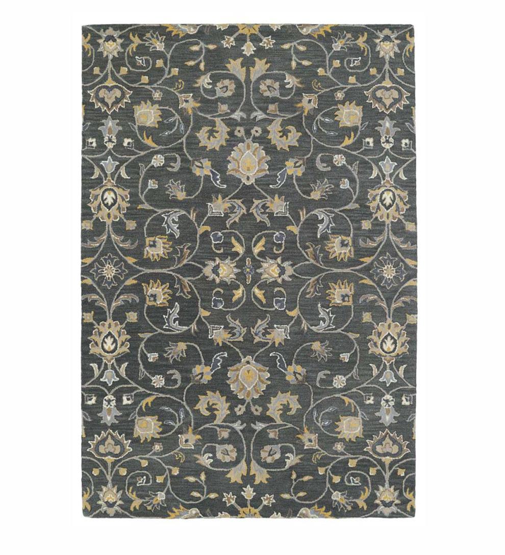 Plow &amp; Hearth Area Rugs | Indoor Living Lauren Vine Wool Area Rug