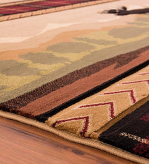 Plow &amp; Hearth Area Rugs | Indoor Living Moose Lodge Rug