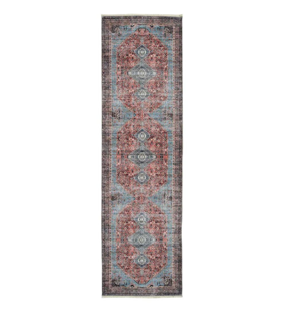 Plow &amp; Hearth Area Rugs | Indoor Living Riverside Dawn Easy-Care Polyester Area Rug