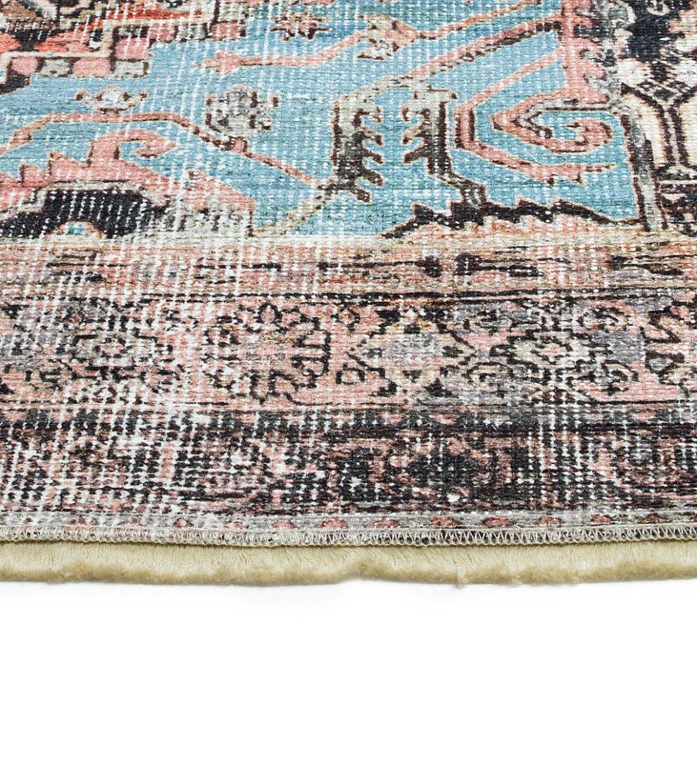 Plow &amp; Hearth Area Rugs | Indoor Living Riverside Dawn Easy-Care Polyester Area Rug