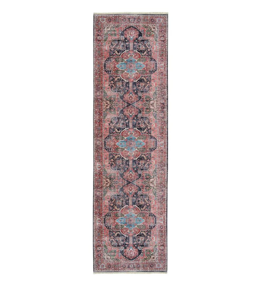 Plow &amp; Hearth Area Rugs | Indoor Living Riverside Dusk Easy-Care Polyester Area Rug