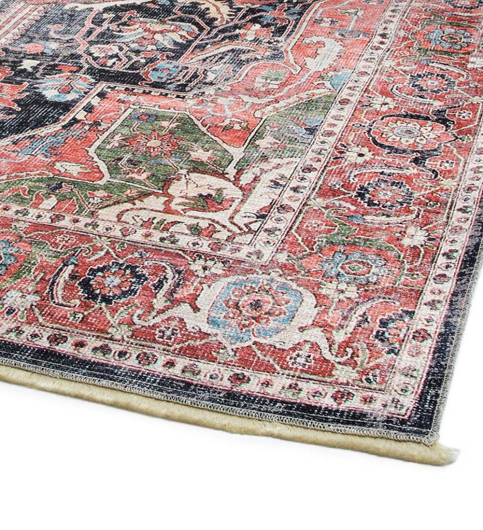 Plow &amp; Hearth Area Rugs | Indoor Living Riverside Dusk Easy-Care Polyester Area Rug