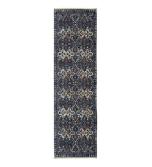 Plow &amp; Hearth Area Rugs | Indoor Living Riverside Midnight Easy-Care Polyester Area Rug