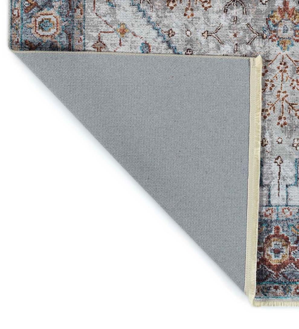 Plow &amp; Hearth Area Rugs | Indoor Living Riverside Starlight Easy-Care Polyester Area Rug