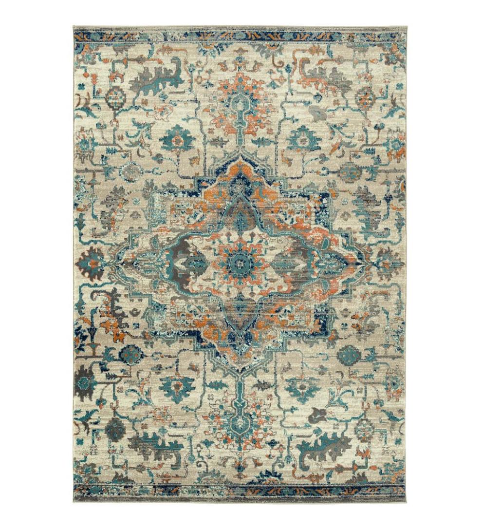 Plow &amp; Hearth Area Rugs | Indoor Living Springfield Panel Polyester Area Rug