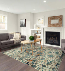 Plow &amp; Hearth Area Rugs | Indoor Living Springfield Panel Polyester Area Rug