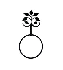 Plow &amp; Hearth Bath Accessories | Indoor Living Usa-Made Wrought Iron Decorative Towel Ring - Bear