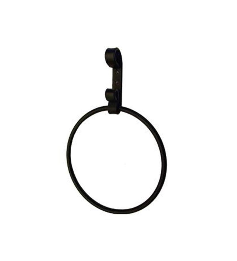 Plow &amp; Hearth Bath Accessories | Indoor Living Usa-Made Wrought Iron Decorative Towel Ring - Bear