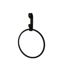 Plow &amp; Hearth Bath Accessories | Indoor Living Usa-Made Wrought Iron Decorative Towel Ring - Bear