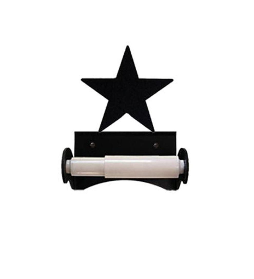 Plow &amp; Hearth Bath Accessories | Indoor Living Usa-Made Wrought Iron Roller-Style Toilet Paper Holder - Bear