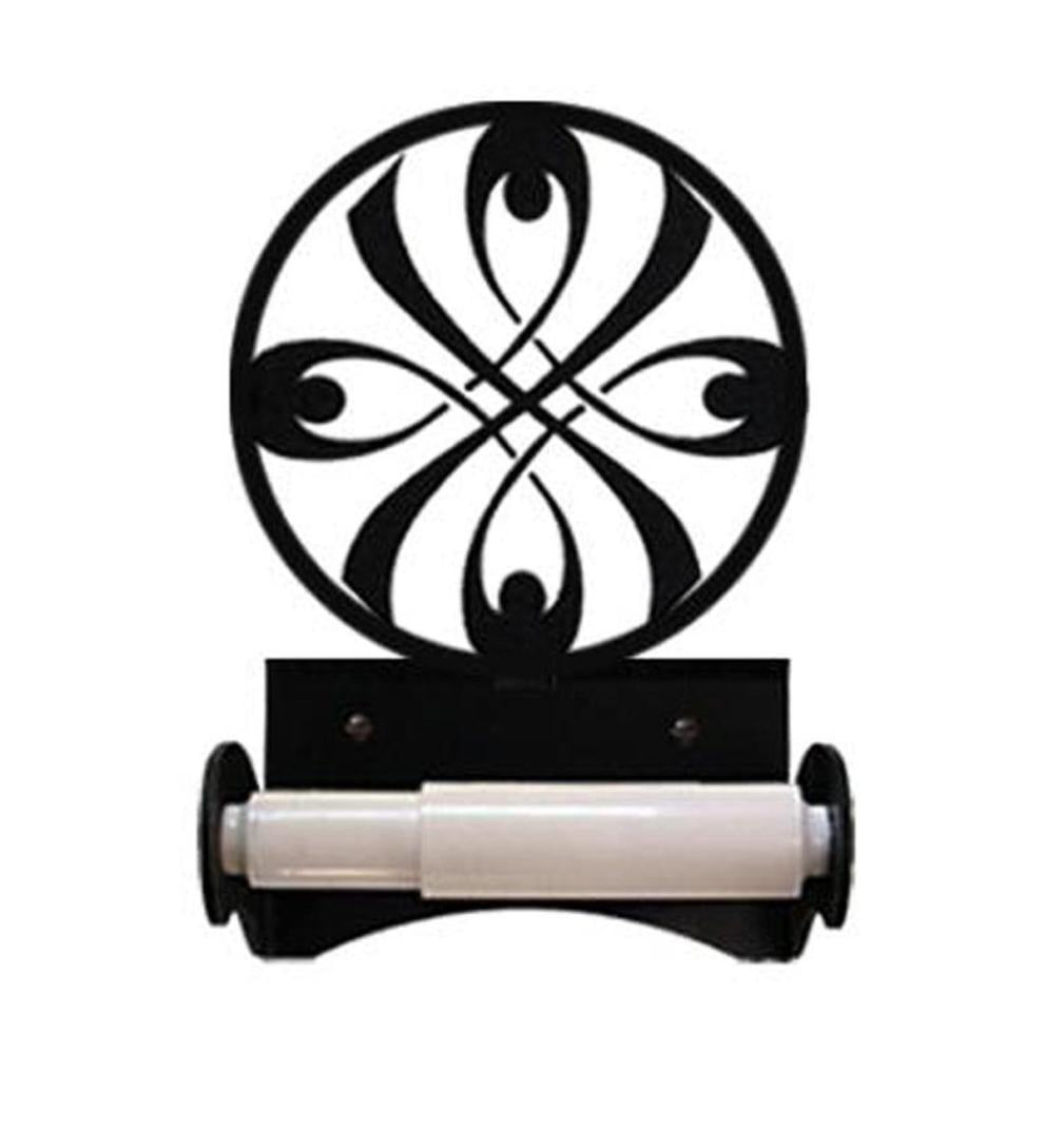 Plow &amp; Hearth Bath Accessories | Indoor Living Usa-Made Wrought Iron Roller-Style Toilet Paper Holder - Bear