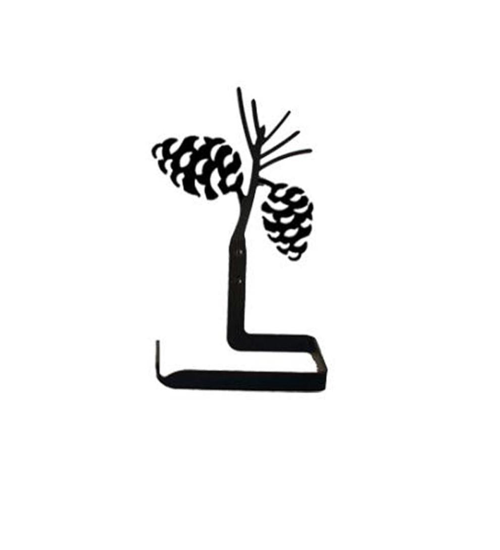 Plow &amp; Hearth Bath Accessories | Indoor Living Usa-Made Wrought Iron Traditional Toilet Paper Holder - Bear