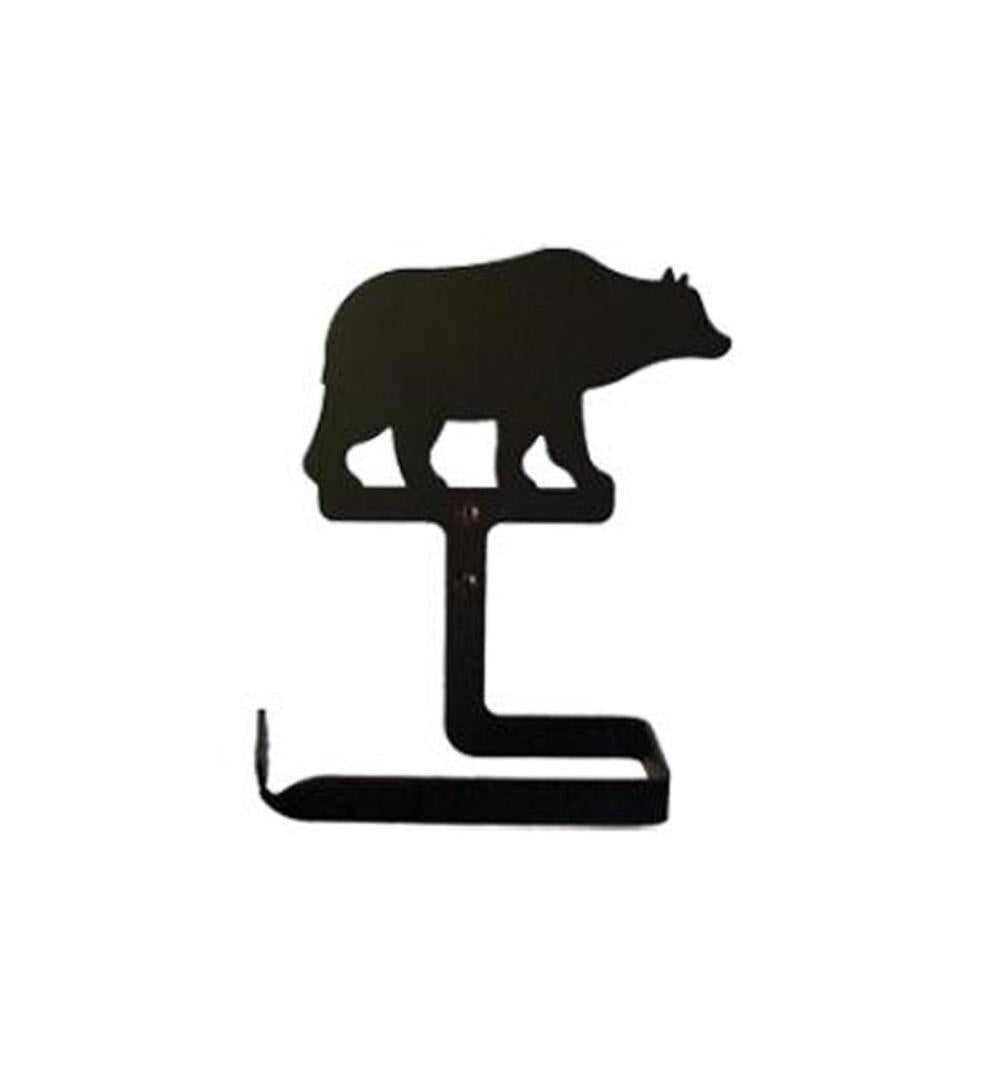 Plow &amp; Hearth Bath Accessories | Indoor Living Usa-Made Wrought Iron Traditional Toilet Paper Holder - Bear