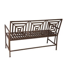 Plow &amp; Hearth Benches &amp; Chairs | Outdoor Living Bronze Metal Garden Bench - Bronze