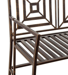 Plow &amp; Hearth Benches &amp; Chairs | Outdoor Living Bronze Metal Garden Bench - Bronze