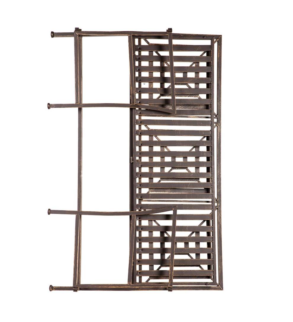 Plow &amp; Hearth Benches &amp; Chairs | Outdoor Living Bronze Metal Garden Bench - Bronze