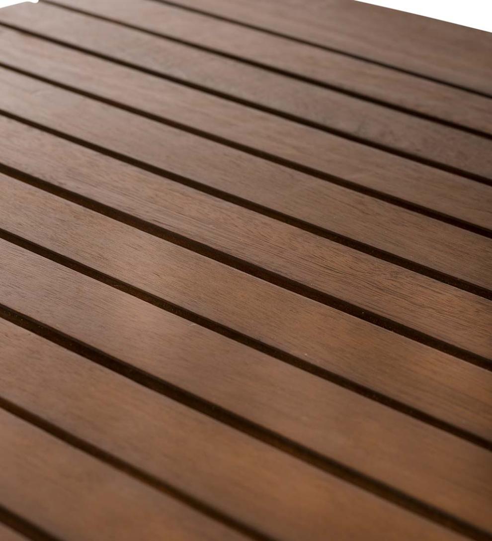 Plow &amp; Hearth Benches &amp; Chairs | Outdoor Living Lancaster Eucalyptus Outdoor Bar Set With Table And 2 Bar Stools, 3-Piece Set - Natural