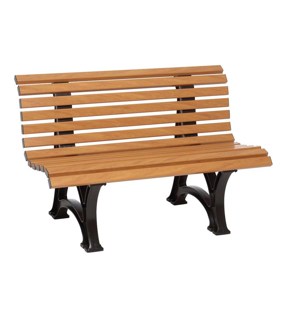 Plow &amp; Hearth Benches &amp; Chairs | Outdoor Living Large 3-Seater Weatherproof Pvc Garden Bench - Green