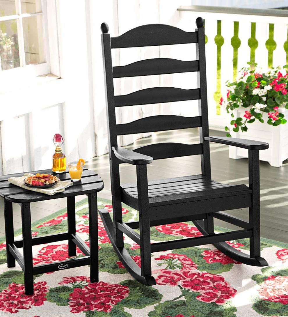 Plow &amp; Hearth Benches &amp; Chairs | Outdoor Living Polywood® Outdoor Rocker And Side Table