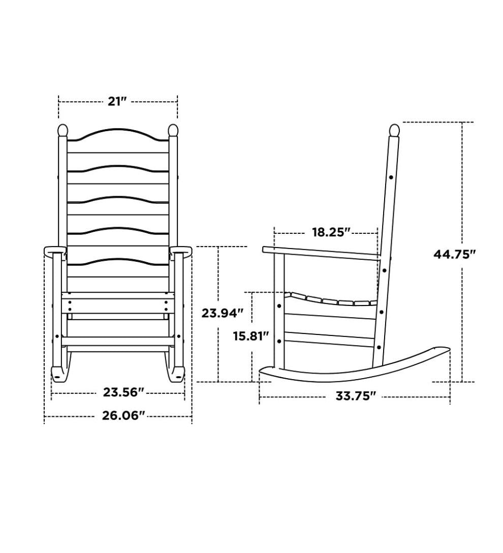 Plow &amp; Hearth Benches &amp; Chairs | Outdoor Living Polywood® Outdoor Rocker And Side Table