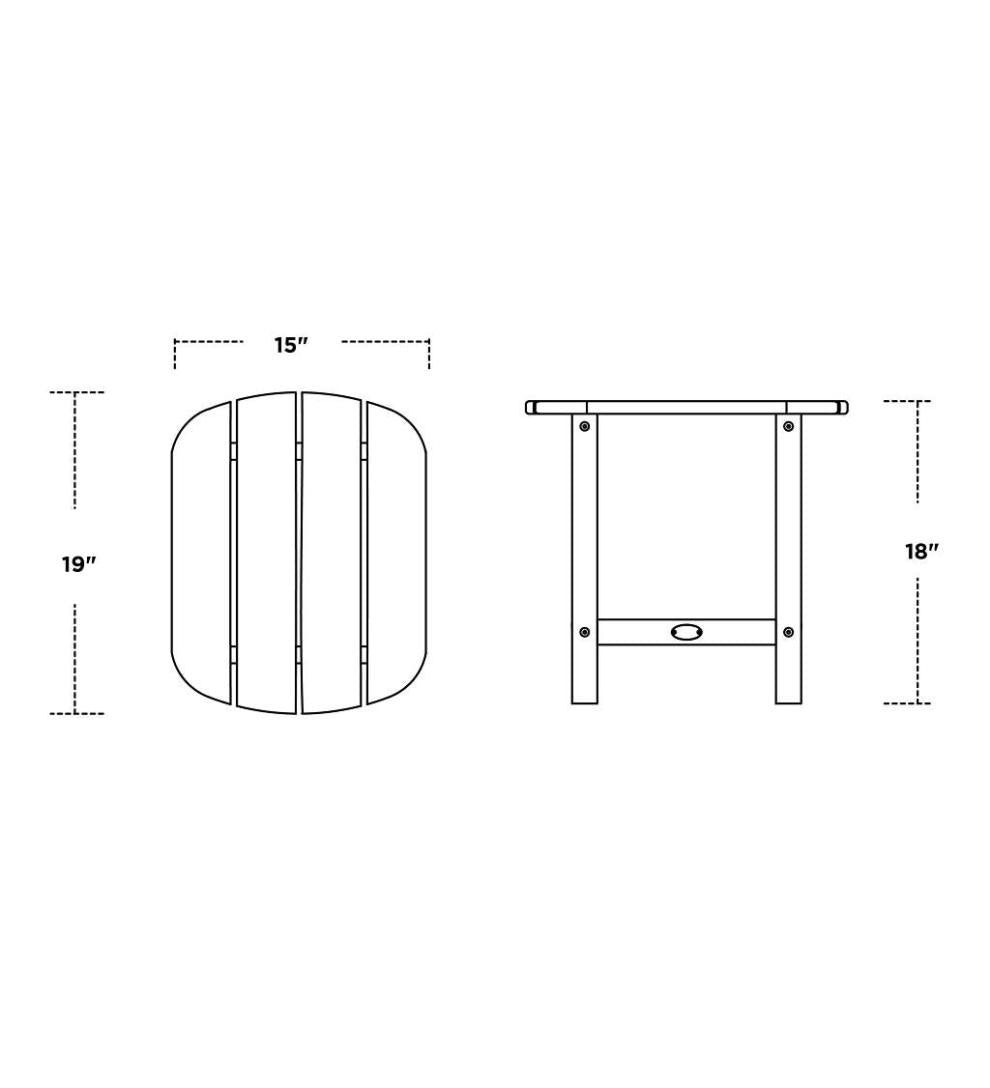 Plow &amp; Hearth Benches &amp; Chairs | Outdoor Living Polywood® Outdoor Rocker And Side Table