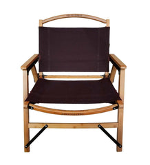 Plow &amp; Hearth Benches &amp; Chairs | Outdoor Living Retro Bamboo Folding Camp Chair - Bamboo