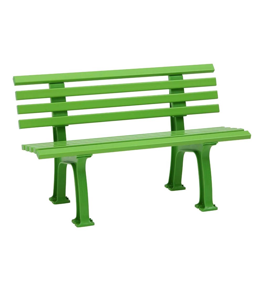 Plow &amp; Hearth Benches &amp; Chairs | Outdoor Living Small 2-Seater Weatherproof Pvc Garden Bench - Apple