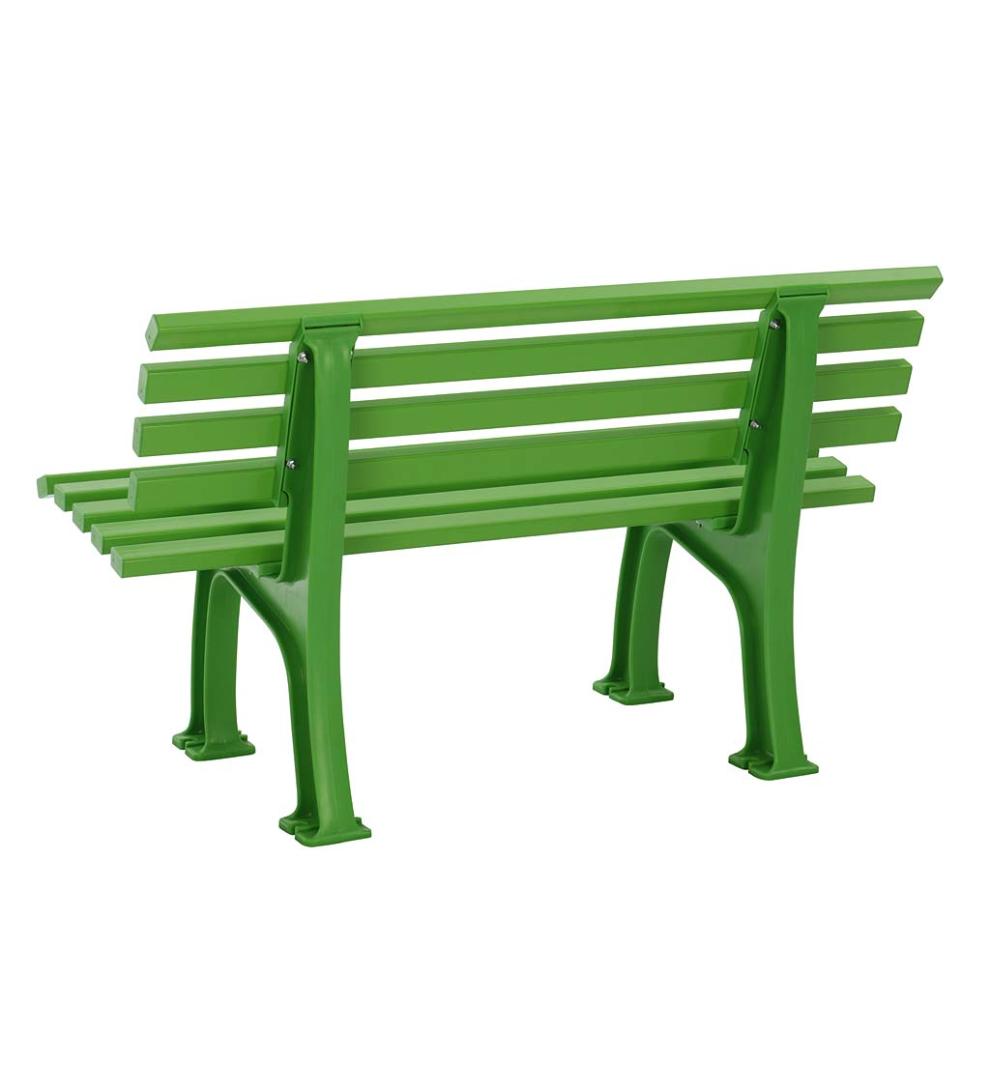 Plow &amp; Hearth Benches &amp; Chairs | Outdoor Living Small 2-Seater Weatherproof Pvc Garden Bench - Apple