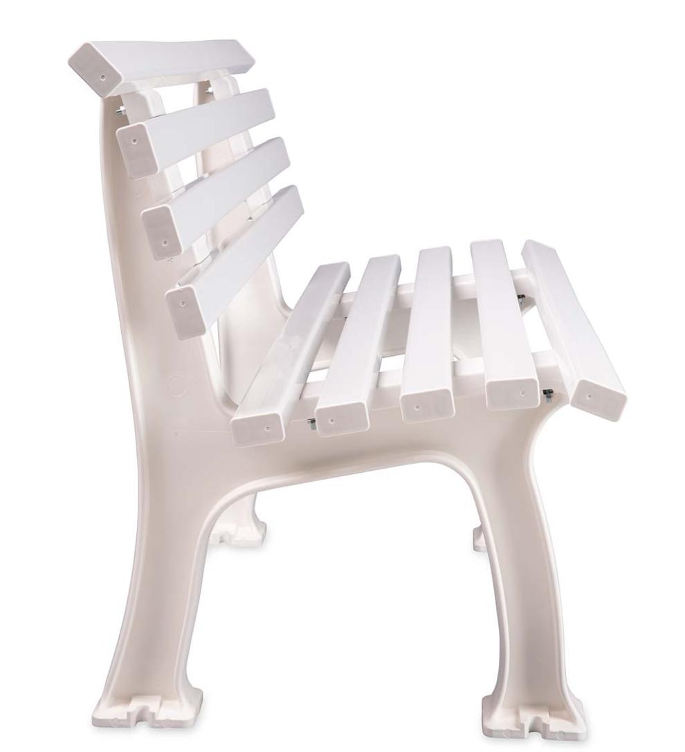 Plow &amp; Hearth Benches &amp; Chairs | Outdoor Living Small 2-Seater Weatherproof Pvc Garden Bench - Apple