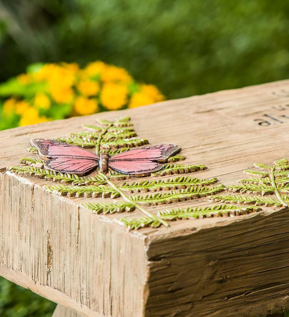 Plow &amp; Hearth Benches &amp; Chairs | Outdoor Living Those We Love Memorial Garden Bench