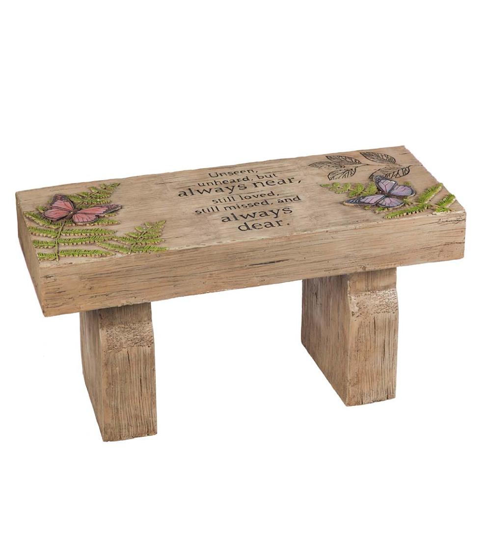 Plow &amp; Hearth Benches &amp; Chairs | Outdoor Living Those We Love Memorial Garden Bench