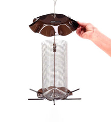 Plow &amp; Hearth Bird Feeders | Yard &amp; Garden 3 Qt. Sunflower Forever Feeder Bird Feeder - Clear