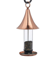 Plow &amp; Hearth Bird Feeders | Yard &amp; Garden Castella Copper Bird Feeder