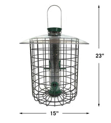 Plow &amp; Hearth Bird Feeders | Yard &amp; Garden Domed Squirrel-Proof Cage Bird Feeder