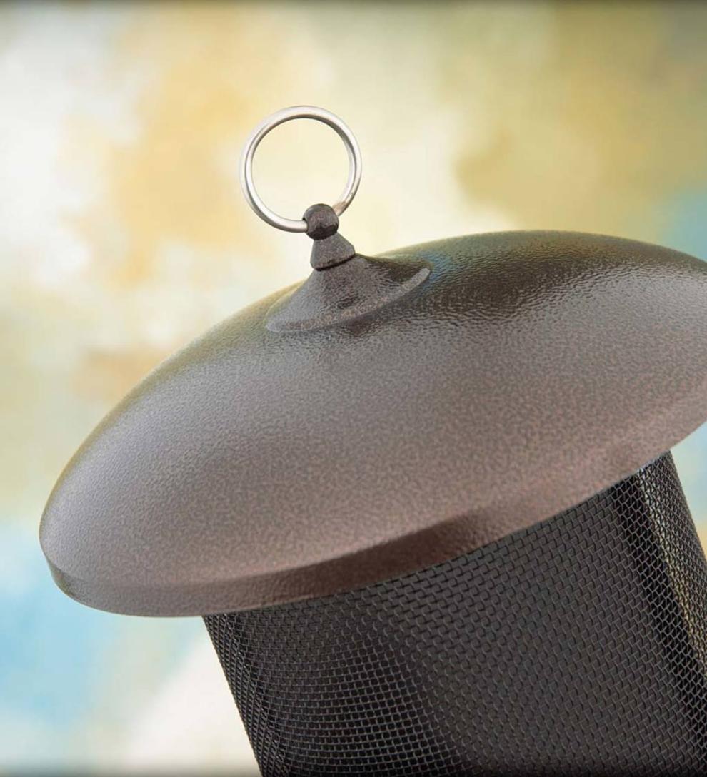 Plow &amp; Hearth Bird Feeders | Yard &amp; Garden Giant Combo All-Metal Screen Bird Feeder