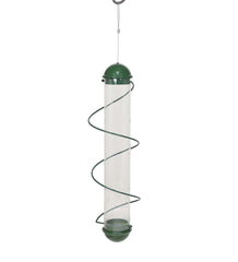 Plow &amp; Hearth Bird Feeders | Yard &amp; Garden Green Spiral-Perch Finch Bird Feeder - Green