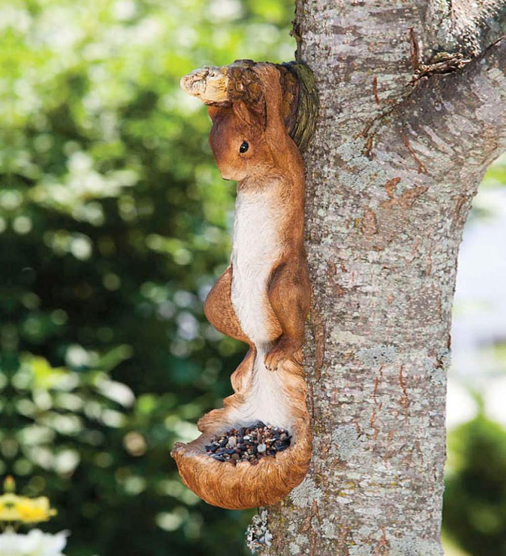 Plow &amp; Hearth Bird Feeders | Yard &amp; Garden Hanging Squirrel Feeder