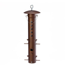 Plow &amp; Hearth Bird Feeders | Yard &amp; Garden Heavy-Duty Metal Bear-Proof Hanging Bird Feeder