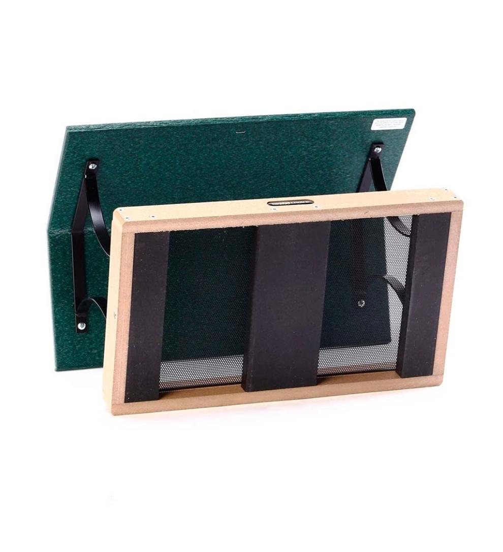 Plow &amp; Hearth Bird Feeders | Yard &amp; Garden Large Poly-Lumber Fly-Through Bird Feeder