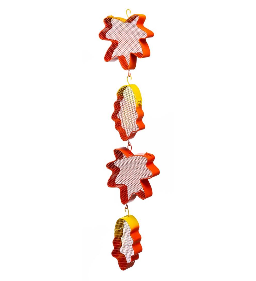 Plow &amp; Hearth Bird Feeders | Yard &amp; Garden Mesh Leaves Buffet Bird Feeder