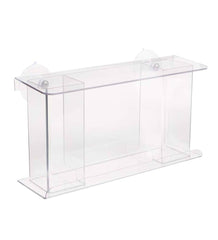 Plow &amp; Hearth Bird Feeders | Yard &amp; Garden One-Way Mirror Window Mount Bird Feeder