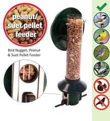 Plow &amp; Hearth Bird Feeders | Yard &amp; Garden Pestoff Bird Feeder For Peanuts, Dried Meal Worms, Suet And Wild Bird Nuggets