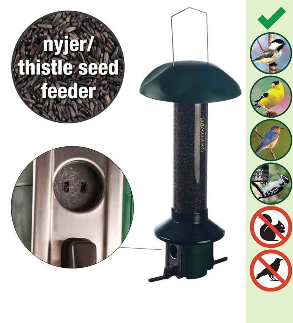 Plow &amp; Hearth Bird Feeders | Yard &amp; Garden Pestoff Pest Proof Nyjer/Thistle Finch Bird Feeder